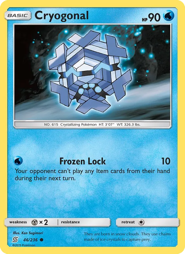 Cryogonal — Unified Minds #46 (Pokémon TCG card)