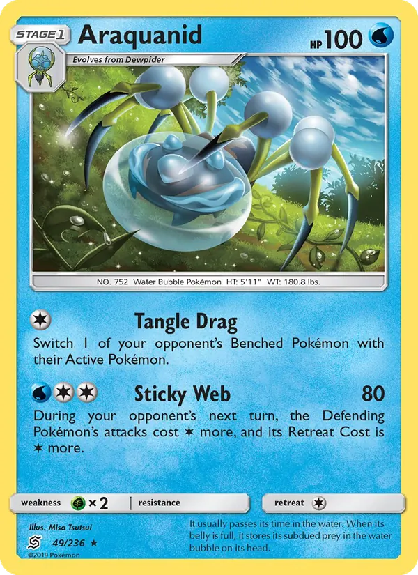Araquanid — Unified Minds #49 (Pokémon TCG card)