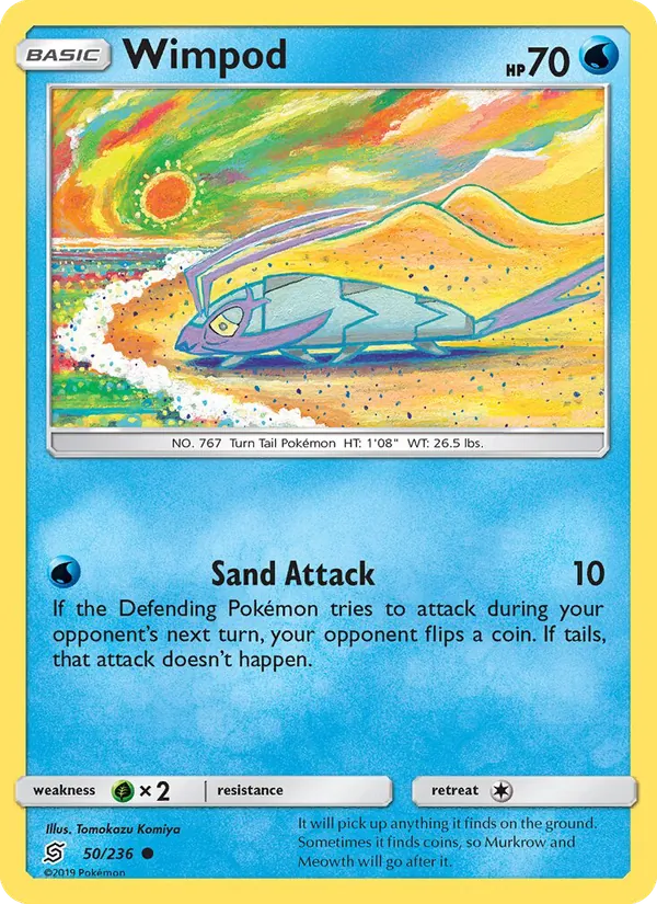Wimpod — Unified Minds #50 (Pokémon TCG card)