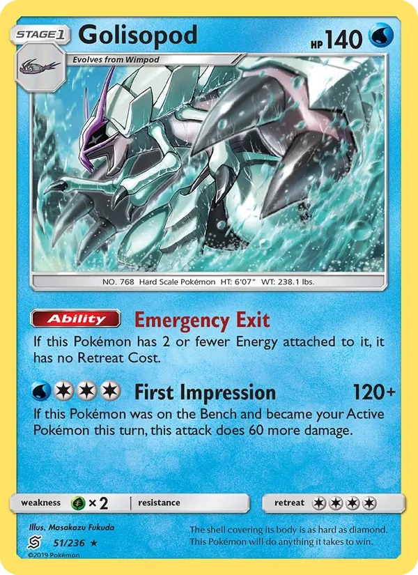 Golisopod — Unified Minds #51 (Pokémon TCG card)