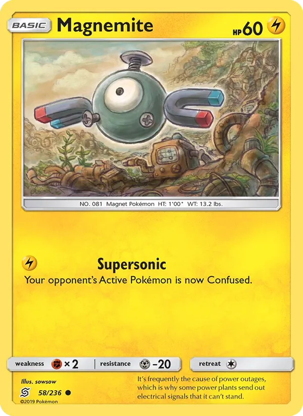 Magnemite — Unified Minds #58 (Pokémon TCG card)
