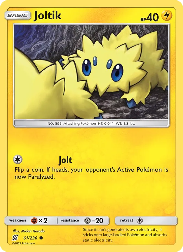 Joltik — Unified Minds #61 (Pokémon TCG card)