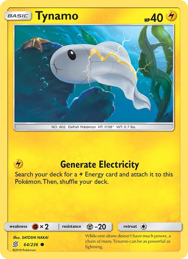 Tynamo — Unified Minds #64 (Pokémon TCG card)