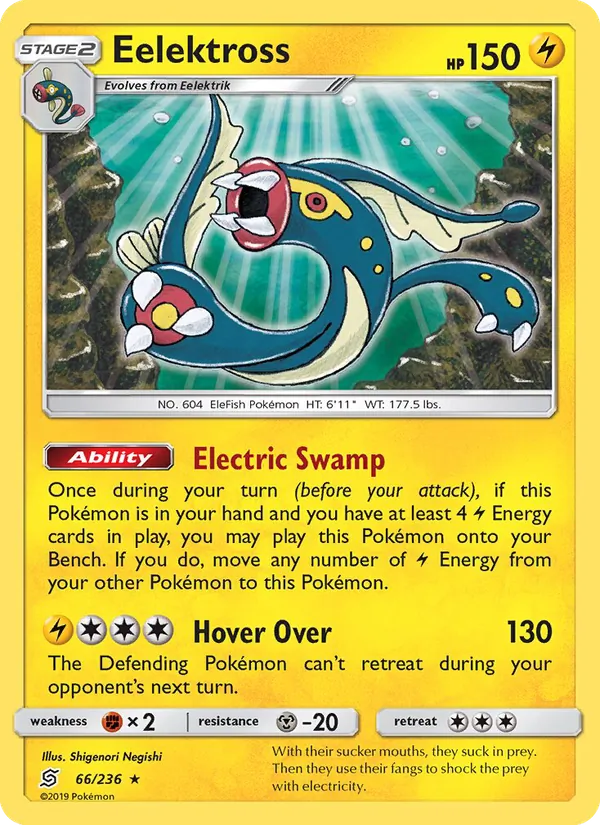 Eelektross — Unified Minds #66 (Pokémon TCG card)