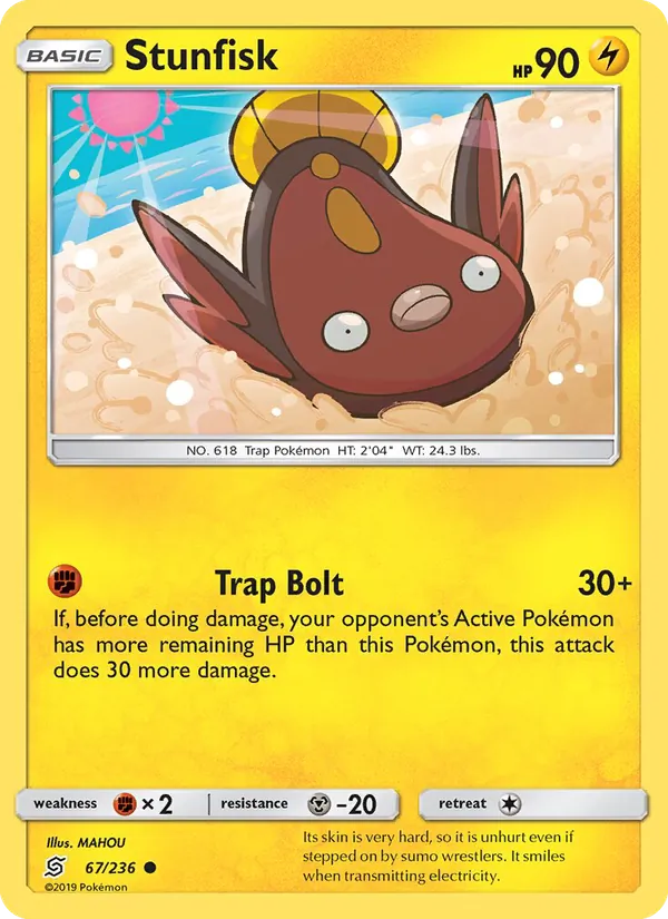 Stunfisk — Unified Minds #67 (Pokémon TCG card)