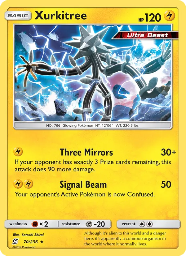 Xurkitree — Unified Minds #70 (Pokémon TCG card)