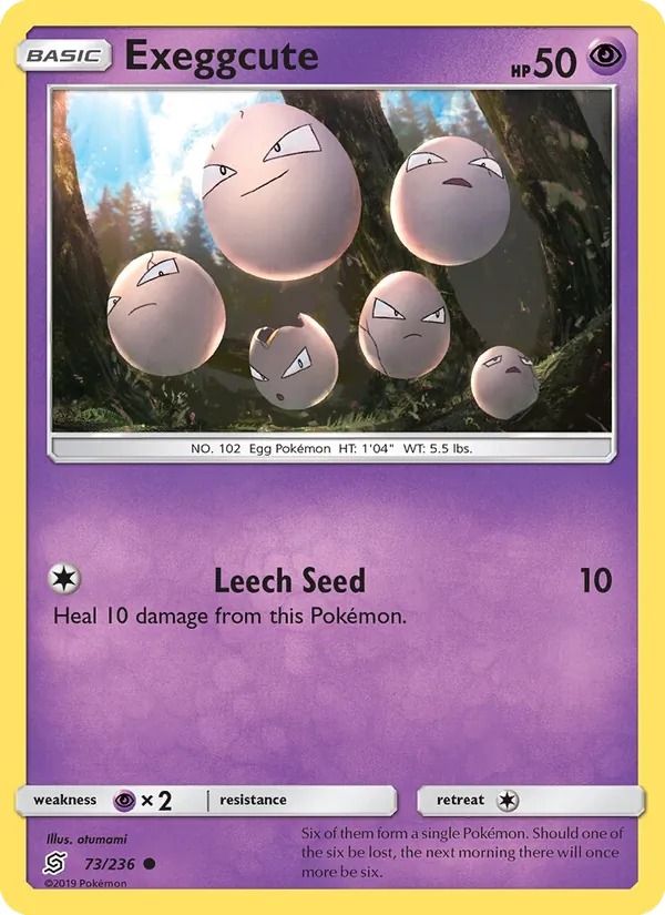 Exeggcute — Unified Minds #73 (Pokémon TCG card)