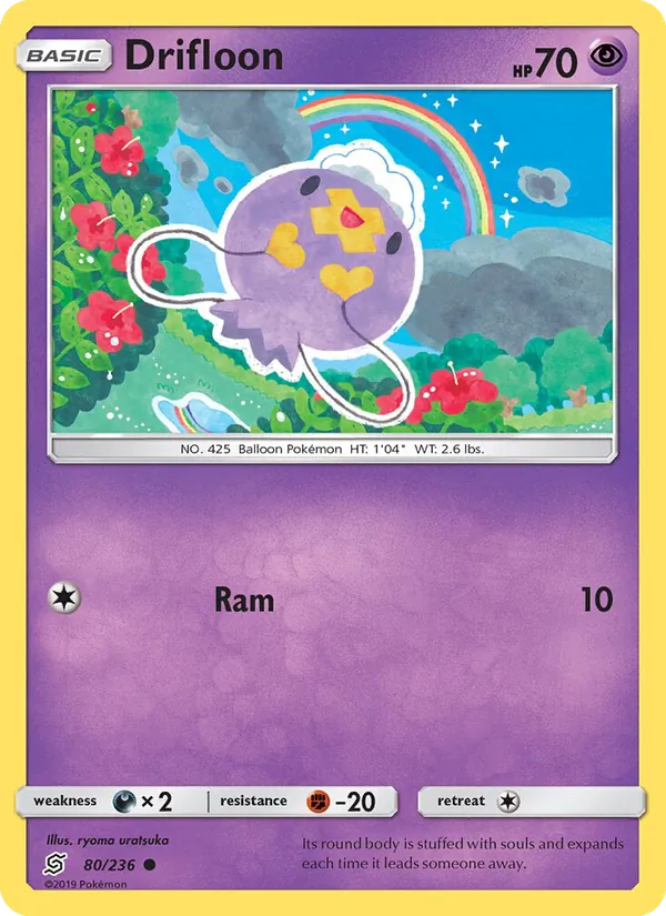 Drifloon — Unified Minds #80 (Pokémon TCG card)