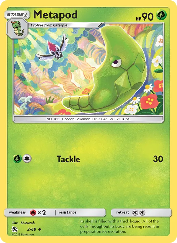 Metapod — Hidden Fates #2 (Pokémon TCG card)
