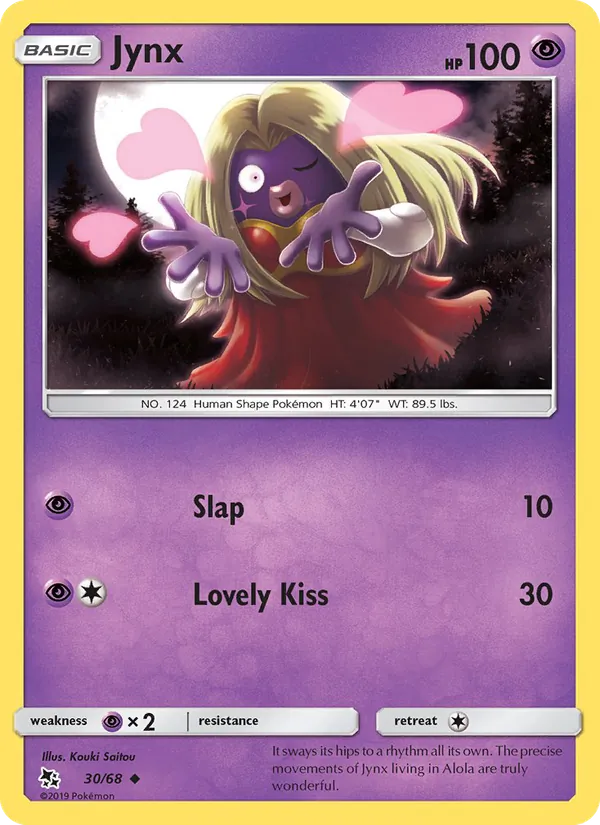 Jynx — Hidden Fates #30 (Pokémon TCG card)