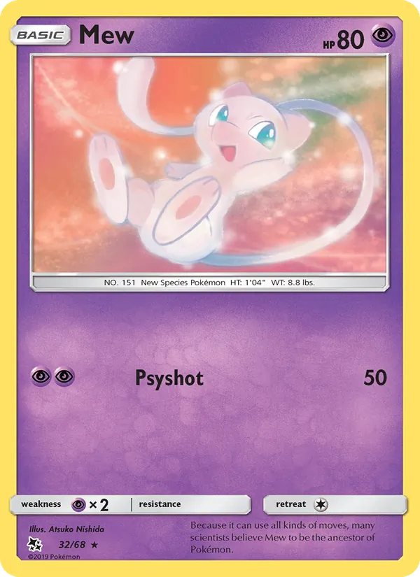 Mew — Hidden Fates #32 (Pokémon TCG card)