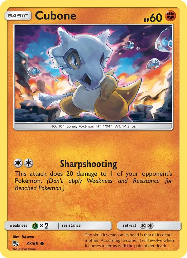 Cubone — Hidden Fates #37 (Pokémon TCG card)