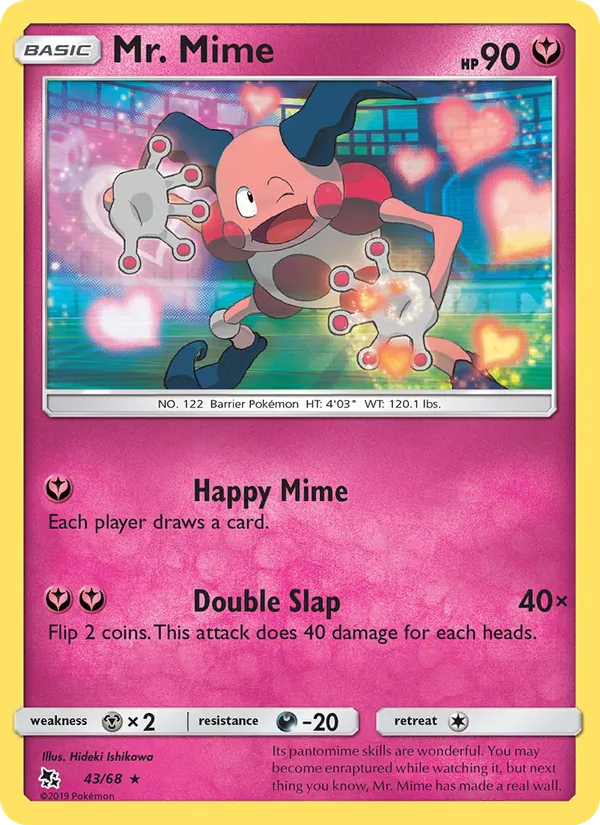Mr. Mime — Hidden Fates #43 (Pokémon TCG card)