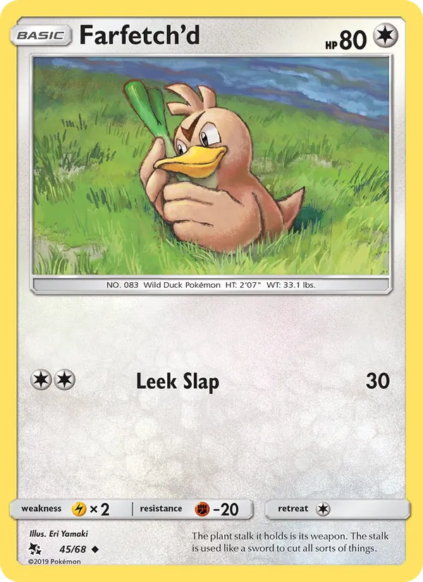 Farfetch’d — Hidden Fates #45 (Pokémon TCG card)