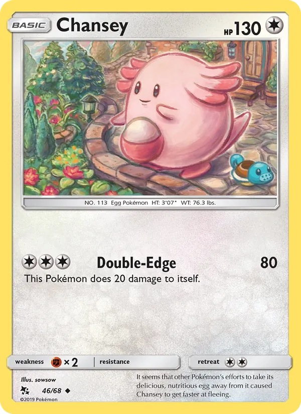 Chansey — Hidden Fates #46 (Pokémon TCG card)