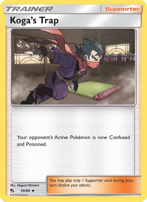 Koga’s Trap — Hidden Fates #59 (Pokémon TCG card)