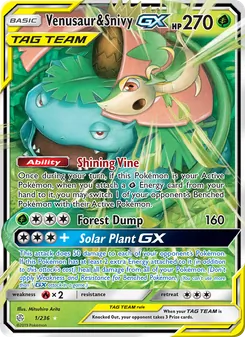 Venusaur & Snivy GX (Cosmic Eclipse #1)