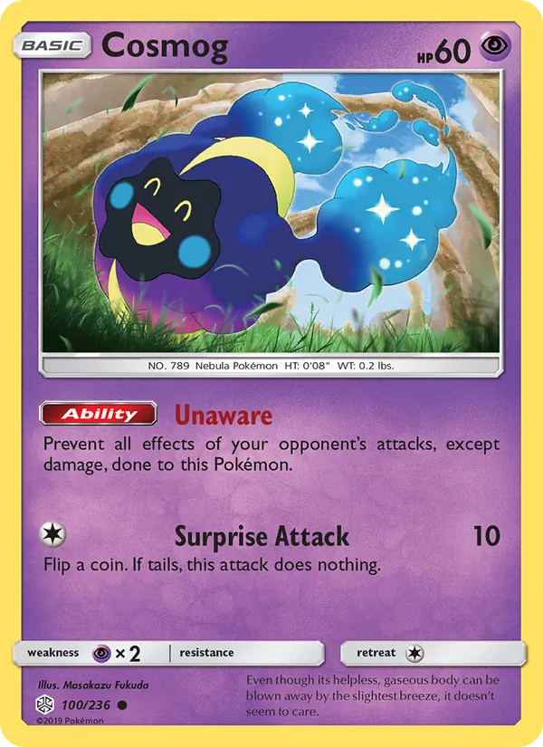 Cosmog — Cosmic Eclipse #100 (Pokémon TCG card)