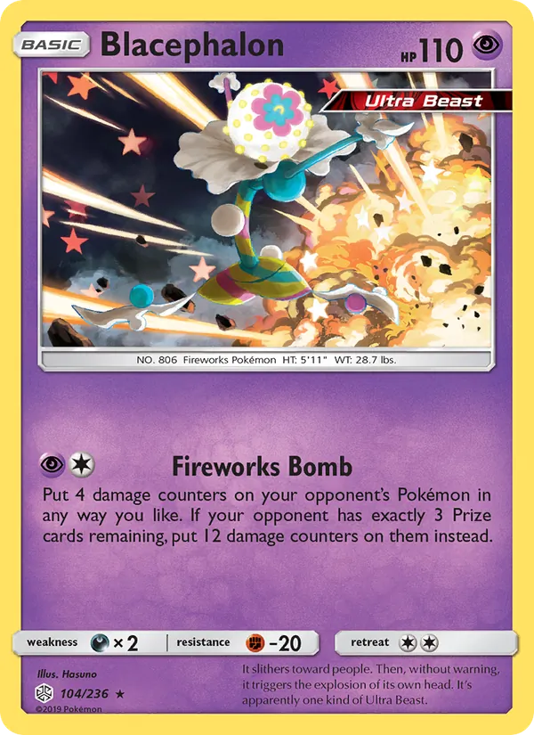 Blacephalon — Cosmic Eclipse #104 (Pokémon TCG card)
