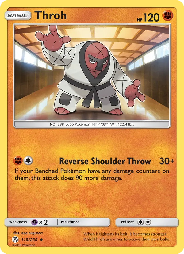 Throh — Cosmic Eclipse #118 (Pokémon TCG card)