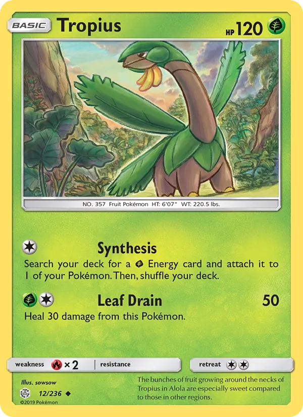 Tropius — Cosmic Eclipse #12 (Pokémon TCG card)