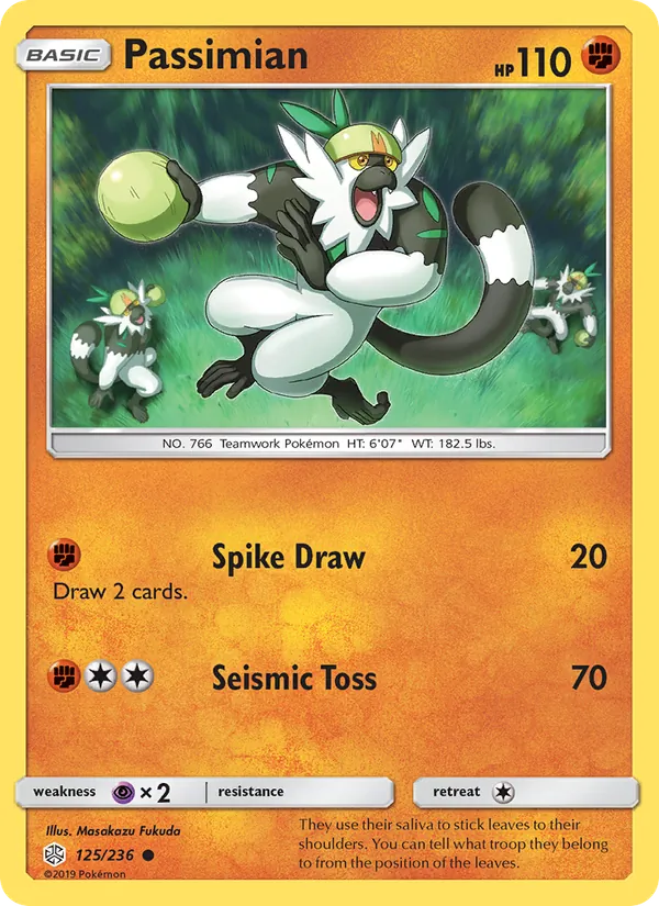 Passimian — Cosmic Eclipse #125 (Pokémon TCG card)