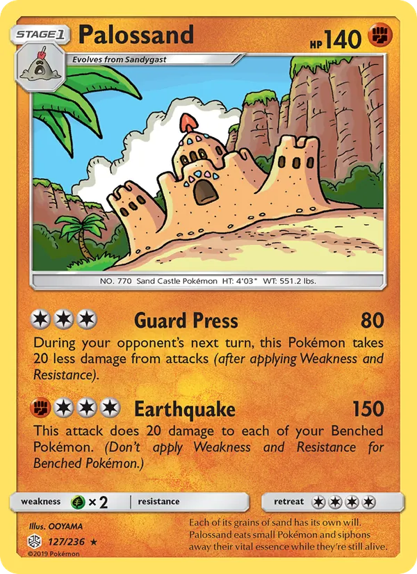 Palossand — Cosmic Eclipse #127 (Pokémon TCG card)