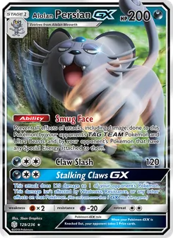 Alolan Persian GX (Cosmic Eclipse #129)