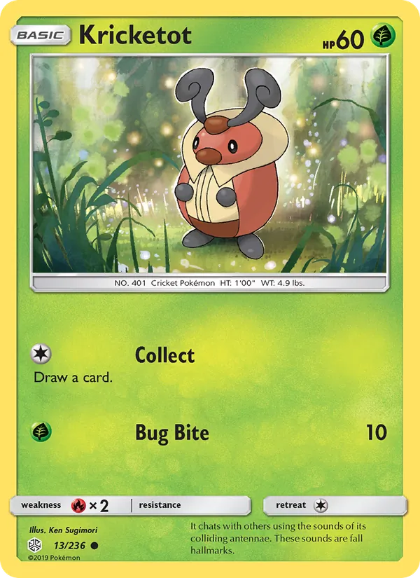 Kricketot — Cosmic Eclipse #13 (Pokémon TCG card)