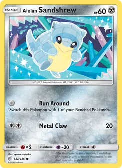 Alolan Sandshrew (Cosmic Eclipse #137)