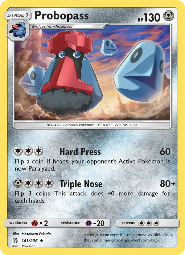 Probopass — Cosmic Eclipse #141 (Pokémon TCG card)