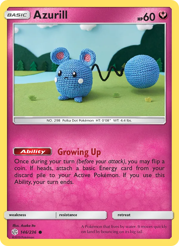 Azurill — Cosmic Eclipse #146 (Pokémon TCG card)