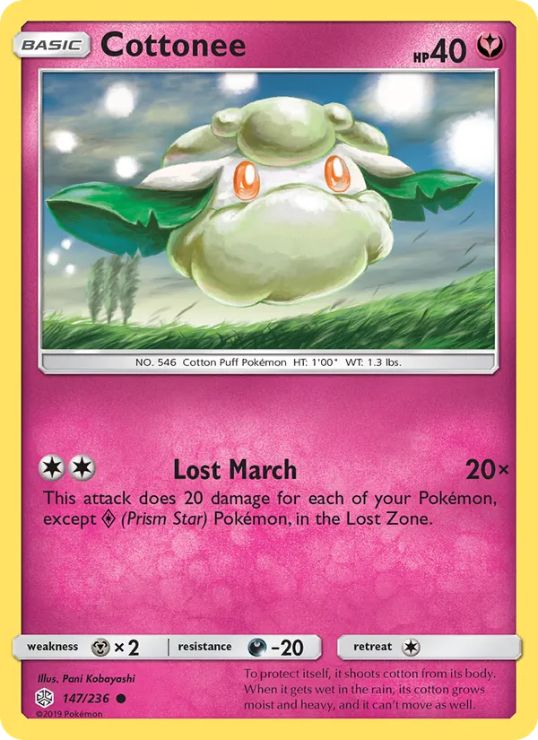 Cottonee — Cosmic Eclipse #147 (Pokémon TCG card)