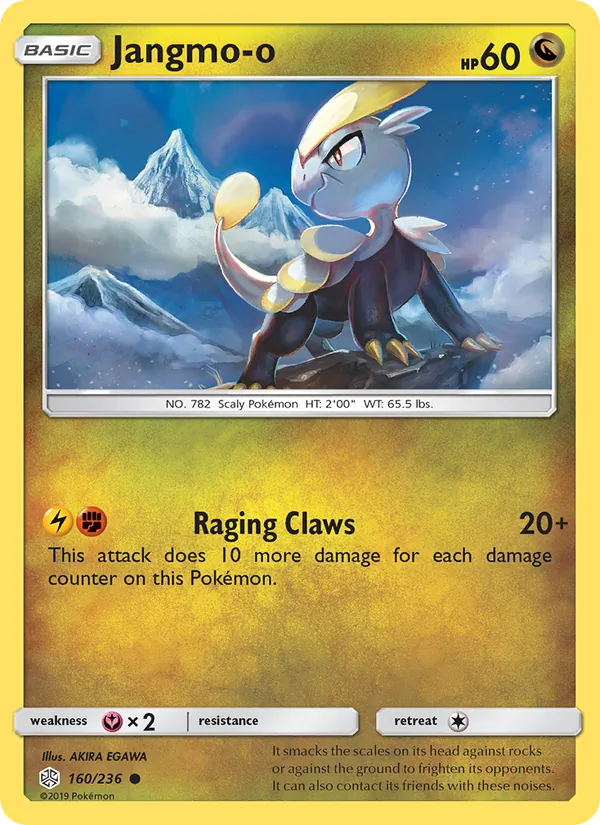 Jangmo-o — Cosmic Eclipse #160 (Pokémon TCG card)