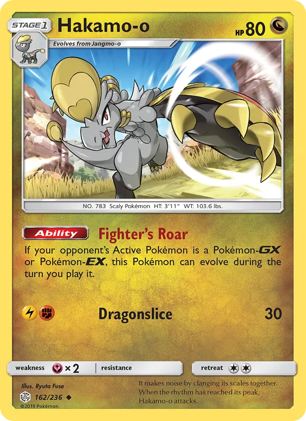 Hakamo-o — Cosmic Eclipse #162 (Pokémon TCG card)