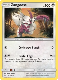 Zangoose (Cosmic Eclipse #173)