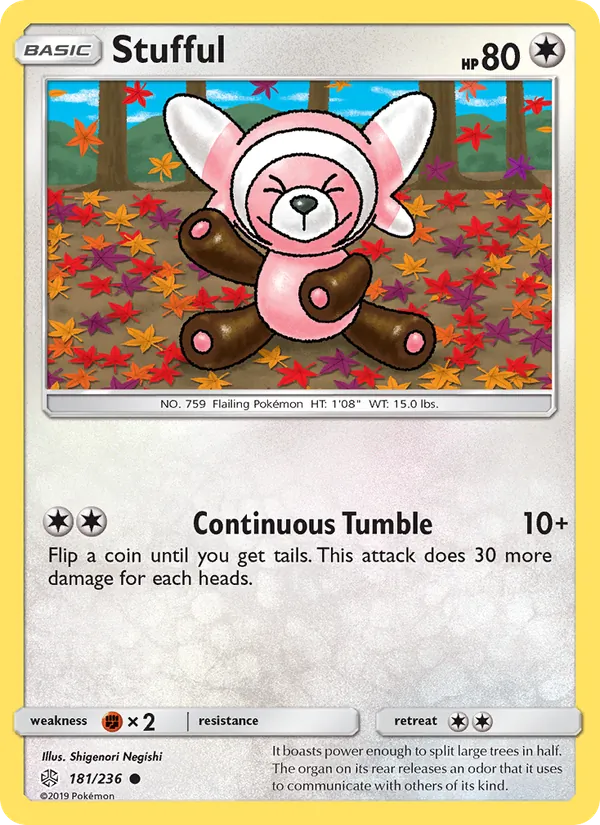Stufful — Cosmic Eclipse #181 (Pokémon TCG card)
