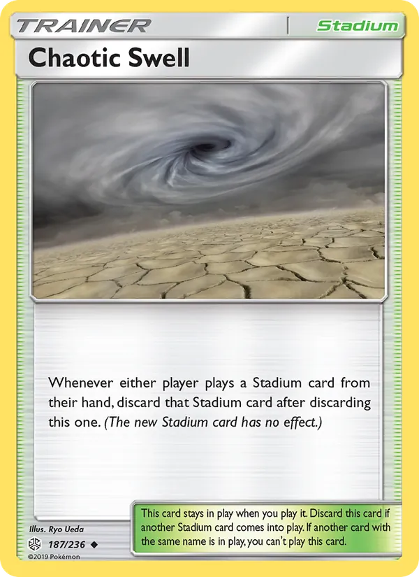 Chaotic Swell — Cosmic Eclipse #187 (Pokémon TCG card)