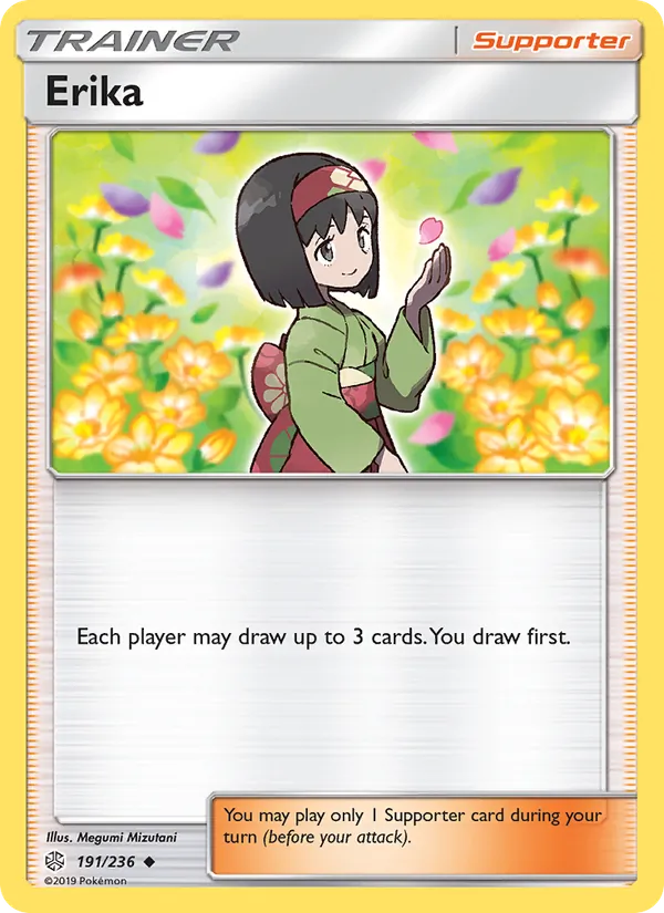 Erika — Cosmic Eclipse #191 (Pokémon TCG card)