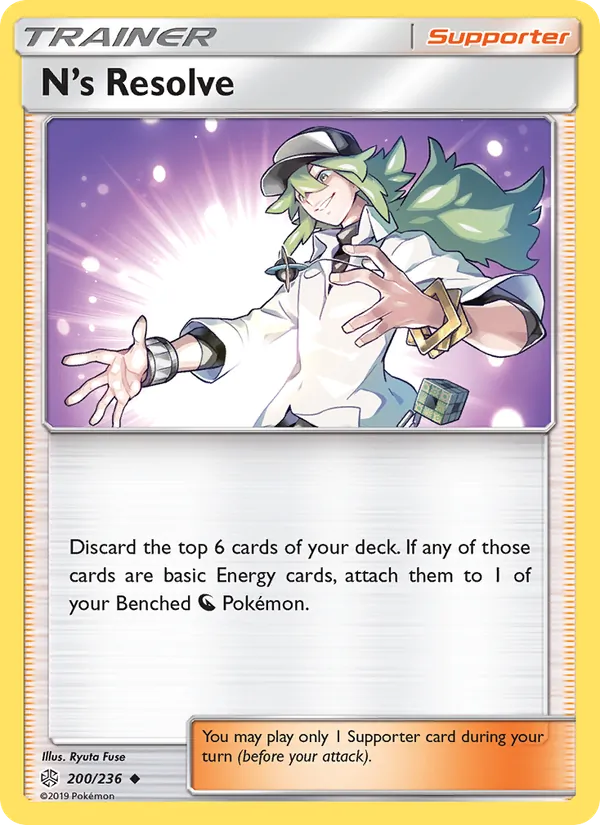 N’s Resolve — Cosmic Eclipse #200 (Pokémon TCG card)