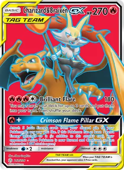 Charizard & Braixen GX (Cosmic Eclipse #212)