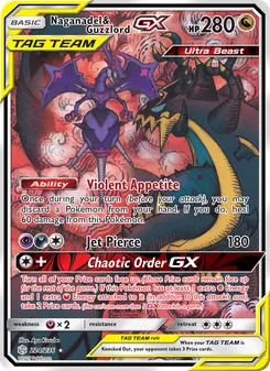Naganadel & Guzzlord GX (Cosmic Eclipse #224)