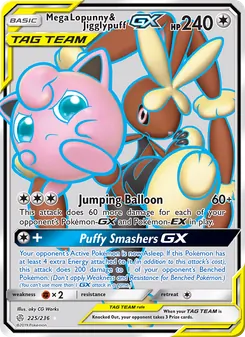 Mega Lopunny & Jigglypuff GX (Cosmic Eclipse #225)