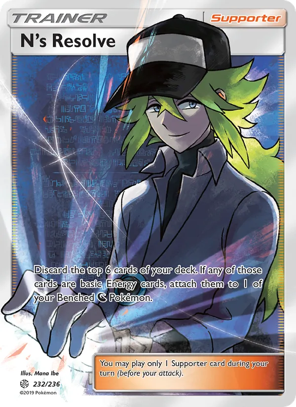 N’s Resolve — Cosmic Eclipse #232 (Pokémon TCG card)