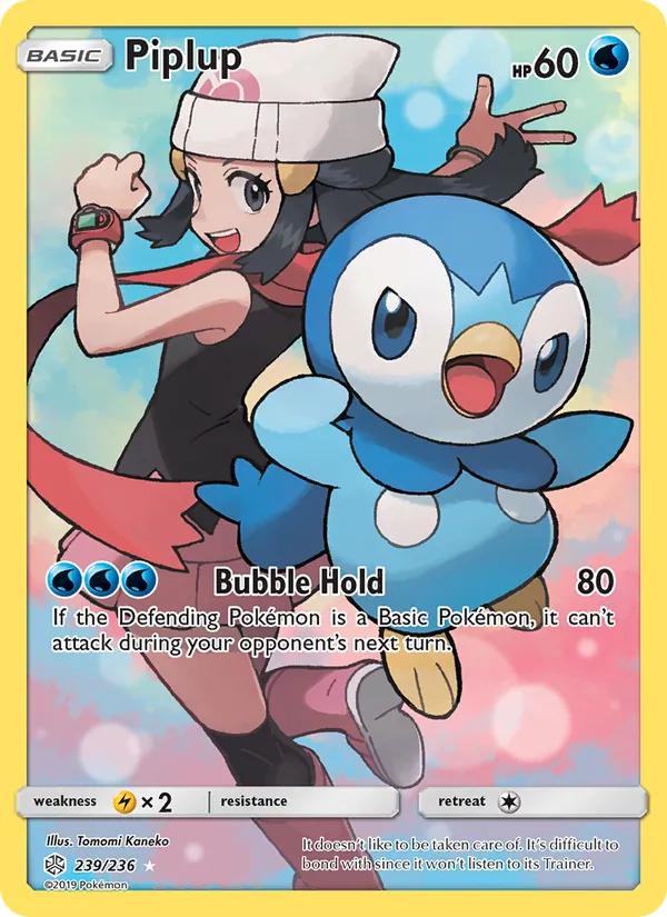 Piplup — Cosmic Eclipse #239 (Pokémon TCG card)