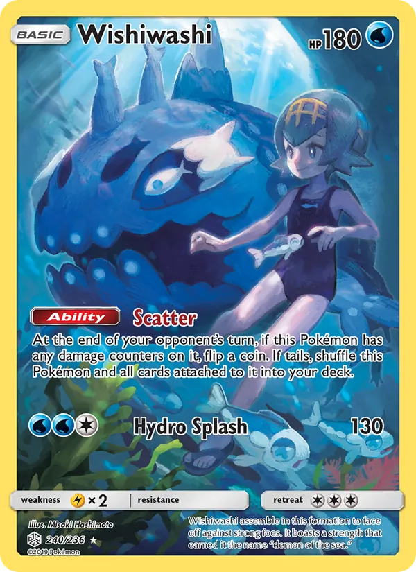 Wishiwashi — Cosmic Eclipse #240 (Pokémon TCG card)
