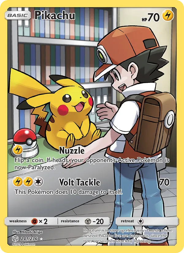 Pikachu — Cosmic Eclipse #241 (Pokémon TCG card)