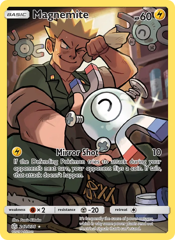Magnemite — Cosmic Eclipse #242 (Pokémon TCG card)