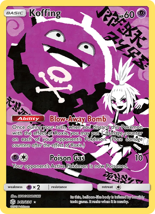 Koffing — Cosmic Eclipse #243 (Pokémon TCG card)