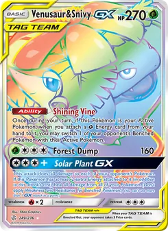 Venusaur & Snivy GX (Cosmic Eclipse #249)